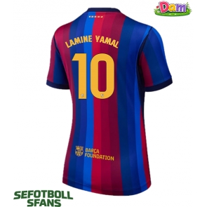 Barcelona Lamine Yamal #10 Hemmatröja Kvinnor 2026-27 Kortärmad